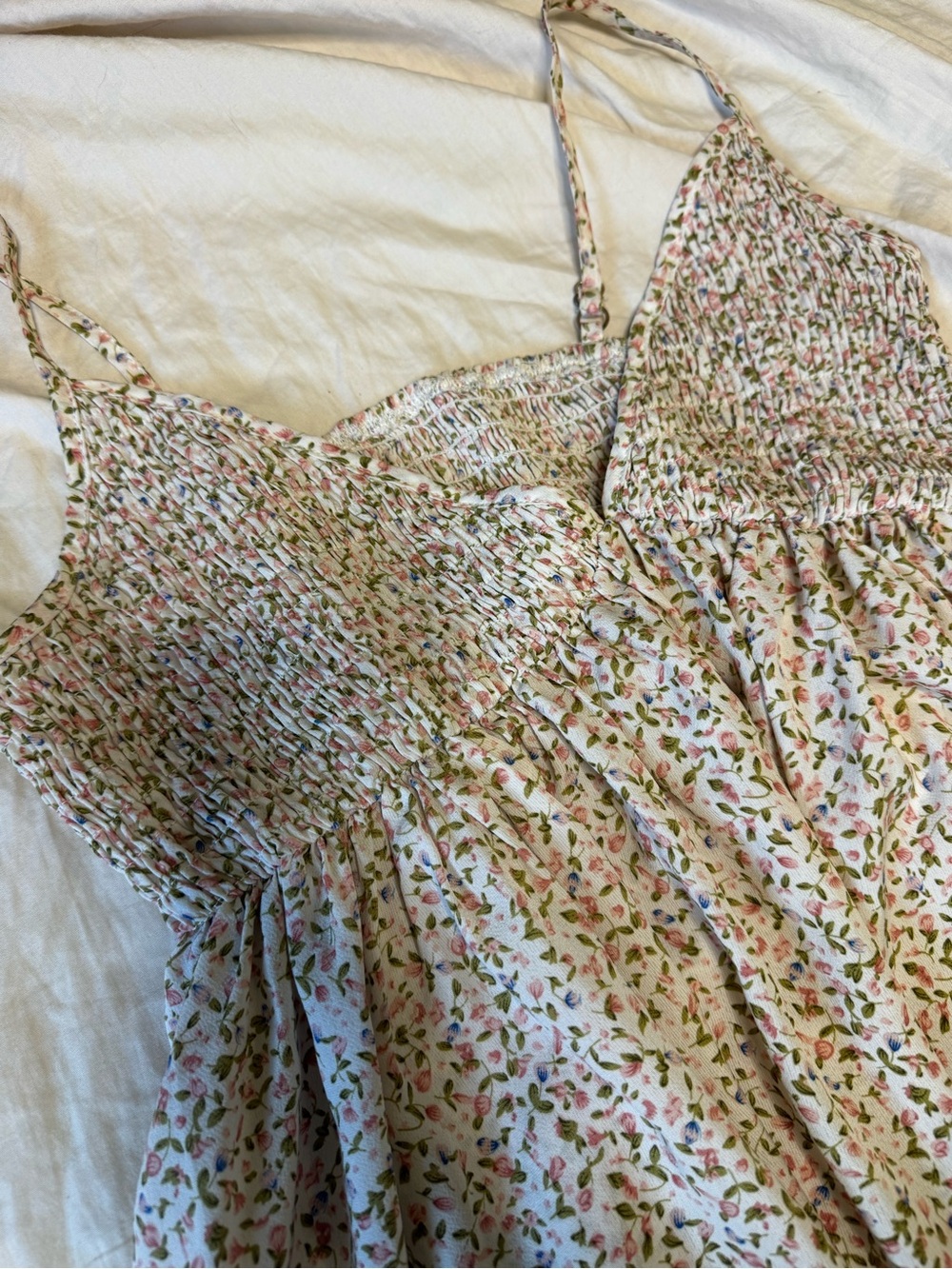 ditsy floral print sun dress